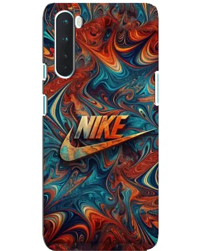 Чехол для OnePlus Nord с картинкой «Nike в абстракции»