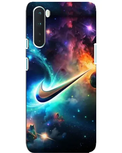 Чехол для OnePlus Nord с картинкой «Космический Nike Swoosh»