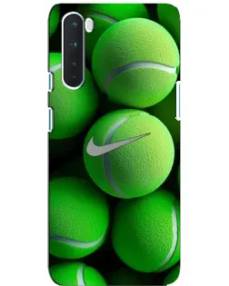 Чехол для OnePlus Nord с картинкой «Теннисные мячи Найк»