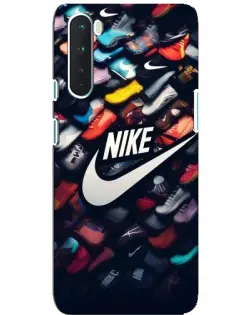 Чехол для OnePlus Nord с картинкой «Коллекция кроссовок Nike»