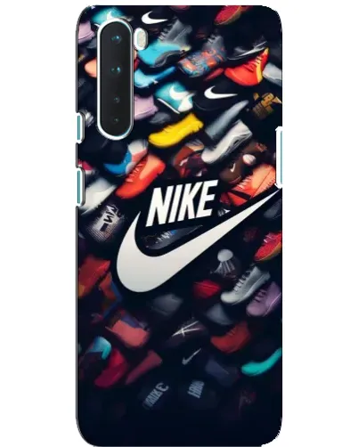 Чехол для OnePlus Nord с картинкой «Коллекция кроссовок Nike»