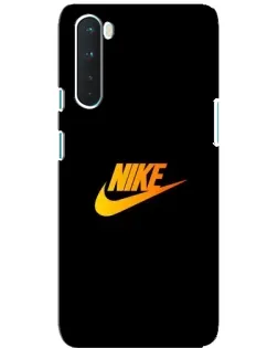 Чехол для OnePlus Nord с картинкой «Золотой логотип Nike»