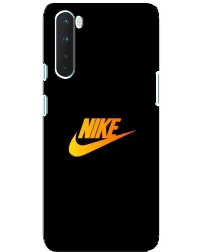 Чехол для OnePlus Nord с картинкой «Золотой логотип Nike»