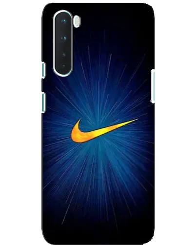 Чехол для OnePlus Nord с картинкой «Синий пульс Nike» Чехол для OnePlus Nord с картинкой «Синий пульс Nike»