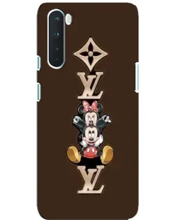Чехол для OnePlus Nord с картинкой «LV и Микки Маус»
