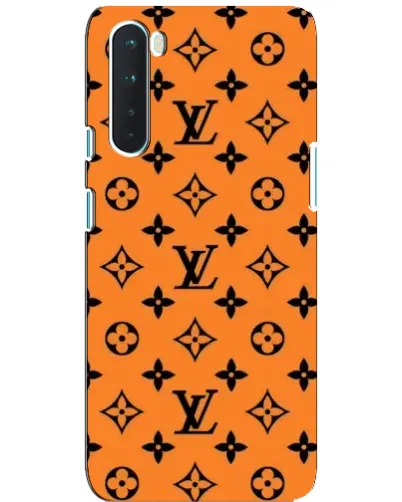 Чехол для OnePlus Nord с картинкой «Оранжевый стиль LV»