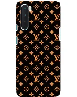 Чехол для OnePlus Nord с картинкой «Золотая монограмма LV»