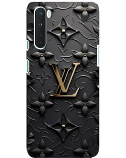 Чехол для OnePlus Nord с картинкой «Кожаная текстура LV»