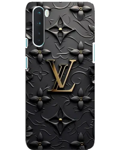Чехол для OnePlus Nord с картинкой «Кожаная текстура LV»