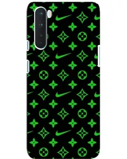 Чехол для OnePlus Nord с картинкой «Неоновый принт LV»