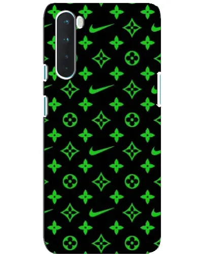 Чехол для OnePlus Nord с картинкой «Неоновый принт LV»