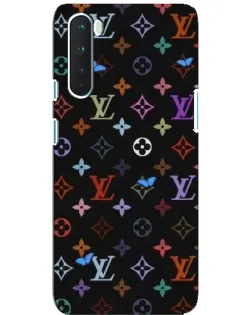 Чехол для OnePlus Nord с картинкой «Цветная монограмма LV»