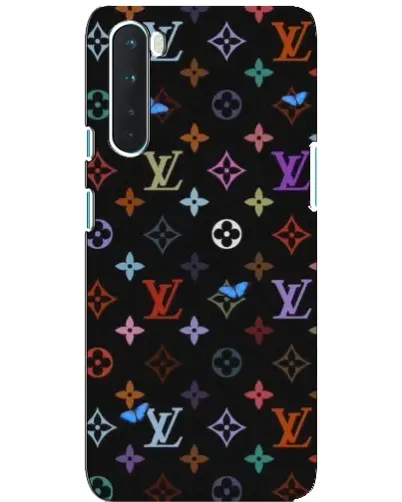 Чехол для OnePlus Nord с картинкой «Цветная монограмма LV»