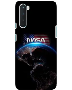 Чехол для OnePlus Nord с картинкой «Земля из космоса NASA»