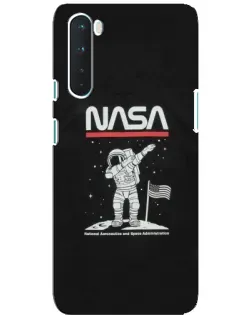 Чехол для OnePlus Nord с картинкой «NASA — шагаем по Луне»