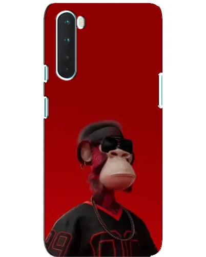Чехол для OnePlus Nord с картинкой «Bored Ape в красном»