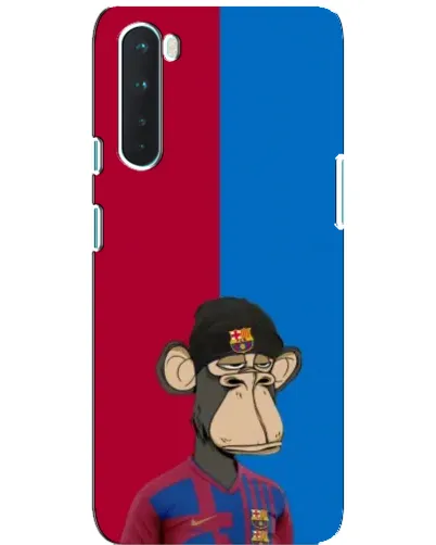 Чехол для OnePlus Nord с картинкой «Bored Ape — фанат Барсы»