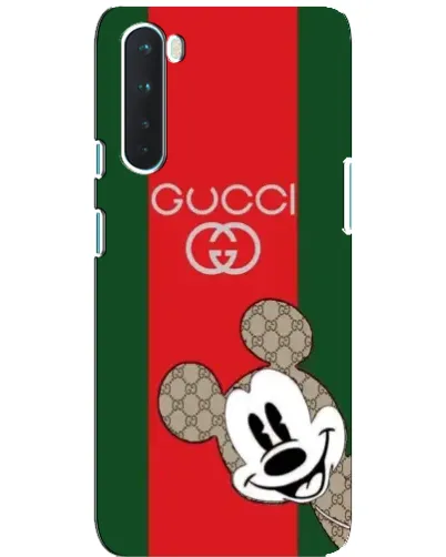 Чохол для OnePlus Nord з картинкою «Gucci — смуги та Міккі»