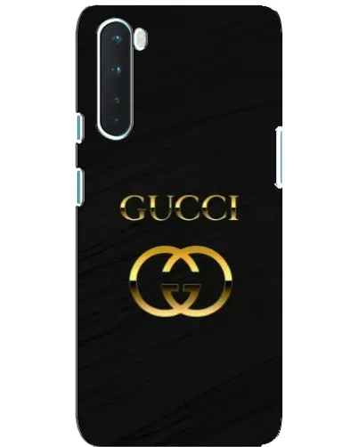 Чохол для OnePlus Nord з картинкою «Золотий логотип Gucci»