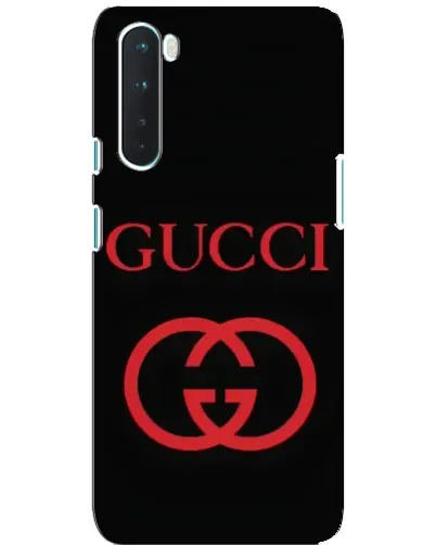 Чохол для OnePlus Nord з картинкою «Gucci — червоний логотип»