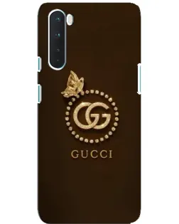 Чохол для OnePlus Nord з картинкою «Gucci — золотий метелик»