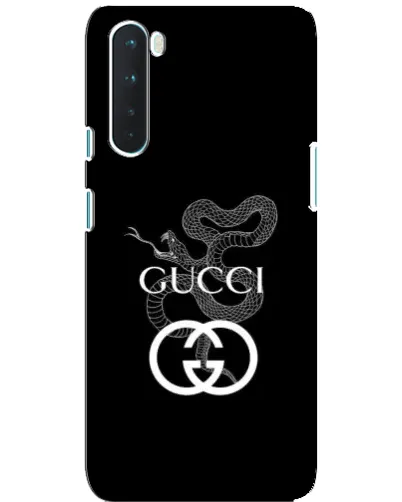 Чохол для OnePlus Nord з картинкою «Gucci — срібна змія»
