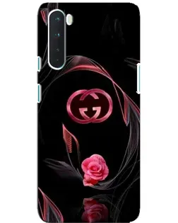 Чохол для OnePlus Nord з картинкою «Gucci — неонова троянда»