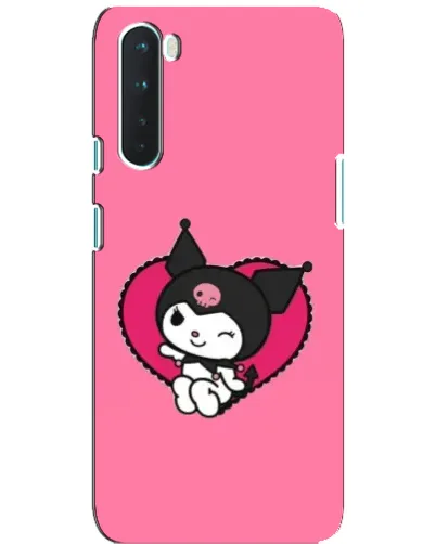 Чехол для OnePlus Nord с картинкой «Kuromi — любовь в сердце»