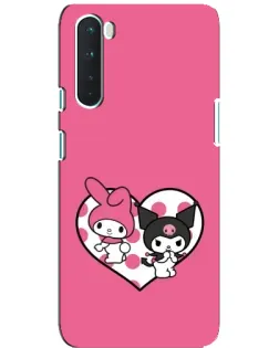 Чехол для OnePlus Nord с картинкой «Kuromi и My Melody»
