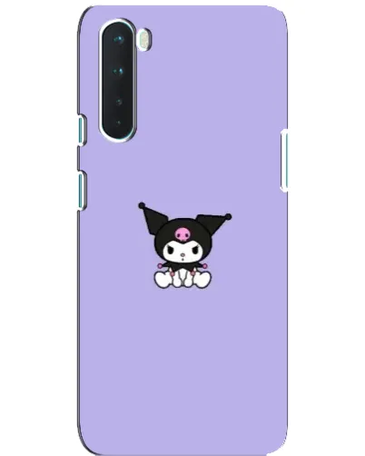Чехол для OnePlus Nord с картинкой «Kuromi — фиолетовый минимализм»