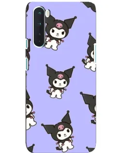 Чехол для OnePlus Nord с картинкой «Паттерн с Kuromi»