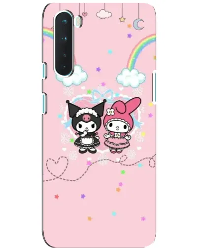 Чехол для OnePlus Nord с картинкой «My Melody и Kuromi»