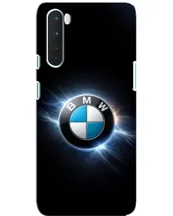 Чехол для OnePlus Nord с картинкой «BMW — неоновое сияние»