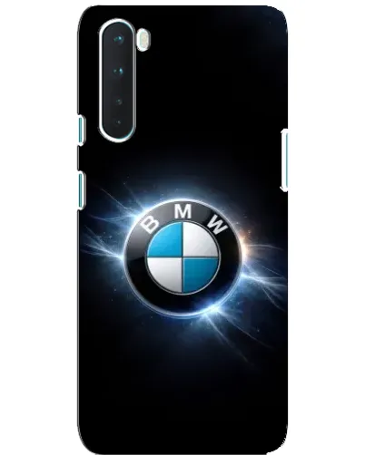 Чехол для OnePlus Nord с картинкой «BMW — неоновое сияние»