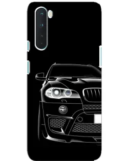 Чехол для OnePlus Nord с картинкой «Темный силуэт BMW»