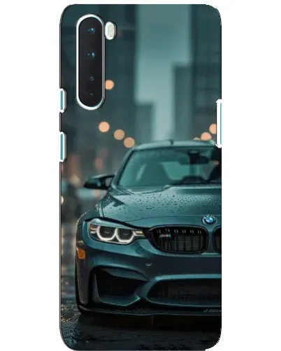Чехол для OnePlus Nord с картинкой «BMW в огнях города»