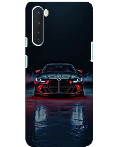 Чехол для OnePlus Nord с картинкой «BMW на мокрой дороге»