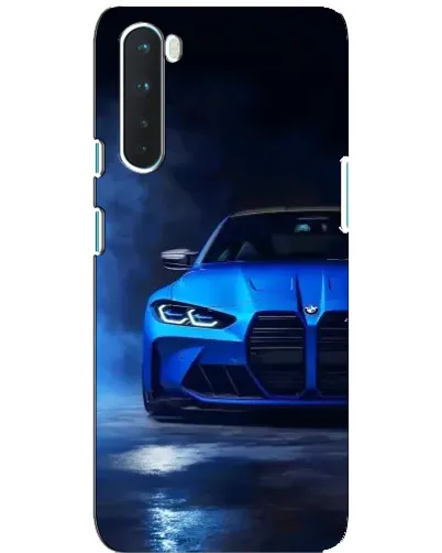 Чехол для OnePlus Nord с картинкой «Голубая BMW M4»