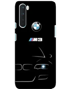 Чехол для OnePlus Nord с картинкой «Минималистичный принт BMW M3»