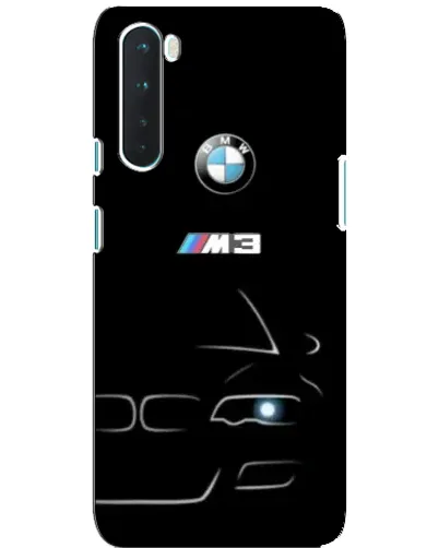 Чехол для OnePlus Nord с картинкой «Минималистичный принт BMW M3»
