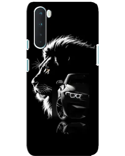 Чехол для OnePlus Nord с картинкой «BMW и лев»