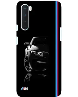 Чехол для OnePlus Nord с картинкой «Силуэт BMW в темноте»