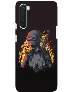 Чохол для OnePlus Nord з картинкою «PUBG — вогняний силует»