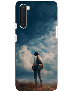 Чохол для OnePlus Nord з картинкою «Герой PUBG на скелі»