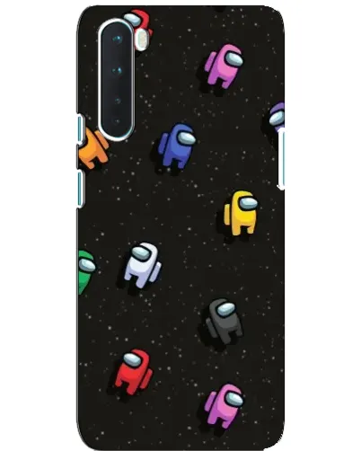 Чехол для OnePlus Nord с картинкой «Космический паттерн Among Us»