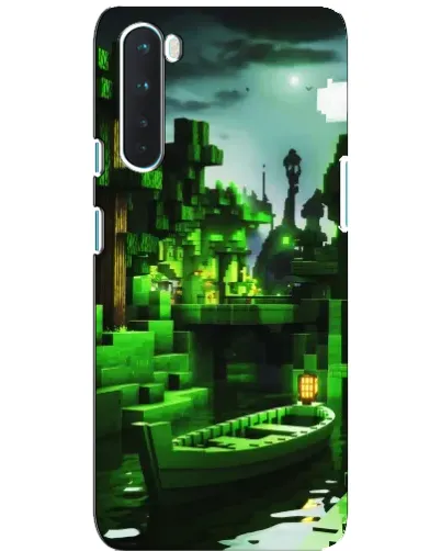 Чохол для OnePlus Nord з картинкою «Minecraft лісовий пейзаж»