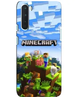 Чохол для OnePlus Nord з картинкою «Minecraft класичний світ»