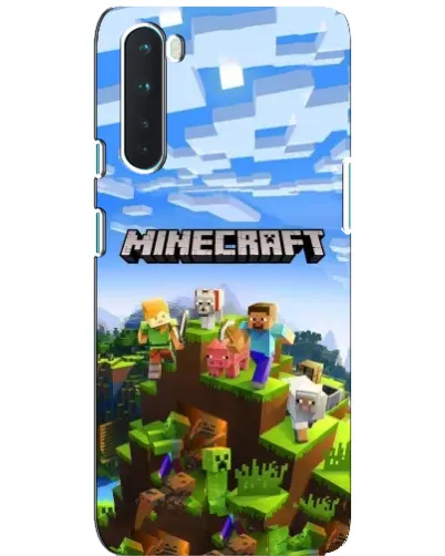 Чохол для OnePlus Nord з картинкою «Minecraft класичний світ»