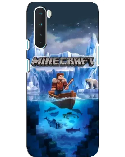 Чохол для OnePlus Nord з картинкою «Minecraft льодянийсвіт»