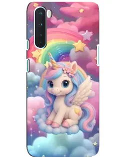 Чехол для OnePlus Nord с картинкой «Маленький единорог»
